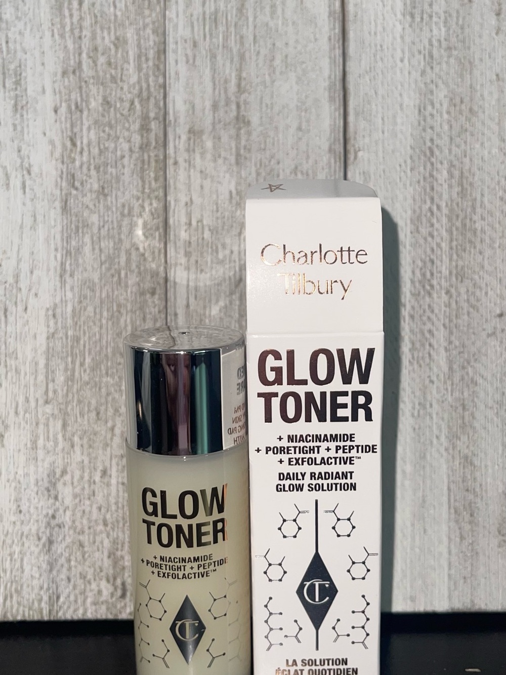 Charlotte Tilbury Glow Toner — Clear & Silver Accents 30ml